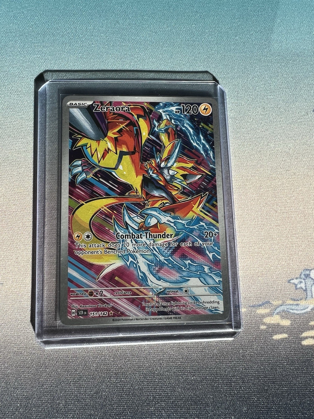 Zeraora 151/142 SV07: Stellar Crown Illustration Rare Pokemon Card