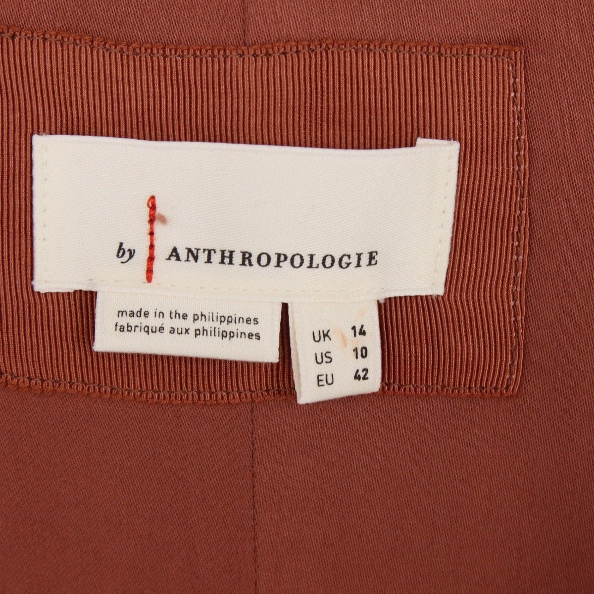 Anthropologie Vegan Leather Puff Sleeve Zip Front Midi Dress Size 14 Brown  | eBay