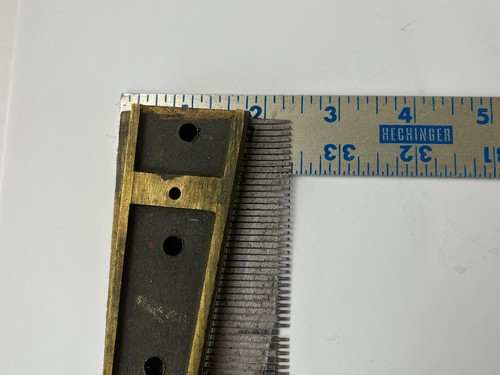 Antique Music Box Comb Disc Changer Regina Corona ? 6 1/2" 5 Hole Part - Picture 12 of 13