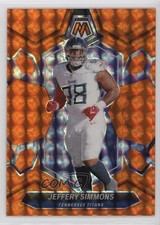 2024 Panini Mosaic Orange Mosaic Prizm 163/199 Jeffery Simmons #215 4jk