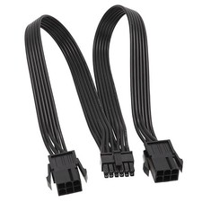 Power Cable Two 6Pin Female to GPU Video Card 12PIN for Graphics Card Wire