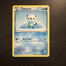 Pokémon Oshawott TCG Black White Card 28/114 Regular Common