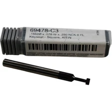NEW Harvey Tool 69478-C3 1/2'' Dia x 1/8'' Width AlTiN Solid Carbide Keyseat