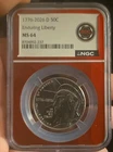 2026-D Kennedy Half Dollar 50C Silver .999 NGC MS64 Enduring Liberty FDOI
