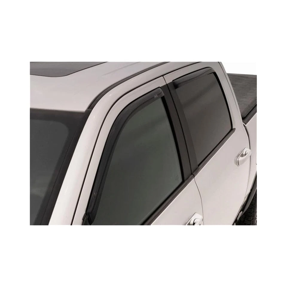 2009,2018 Ram 1500 Quad Cab Window Rain Guards, Smoke, 4 Pcs, In Channel Foto 4 de 4