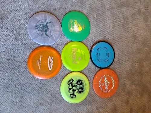 Set Of 7 Discgolf Discs Used