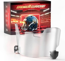Football Helmet Visor - Anti Fog Clear Shield with Visor Clips, Shatterproof for
