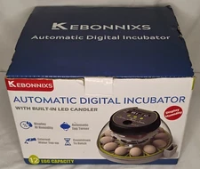 KEBONNIXS 12 Egg Incubator Humidity Display Candler Automatic Works