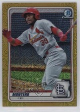 2020 Bowman Chrome Mega Box Gold Mojo Refractor 3/50 Elehuris Montero 7eo