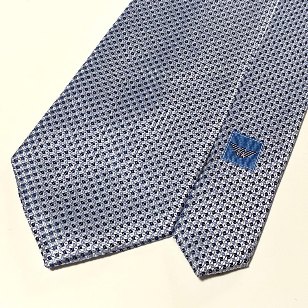 Giorgio Armani Allover Pattern Triangular Tie - E… - image 4