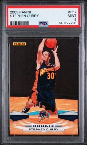 2009 Panini #357 STEPHEN CURRY ROOKIE RC – PSA 9 – New Slab