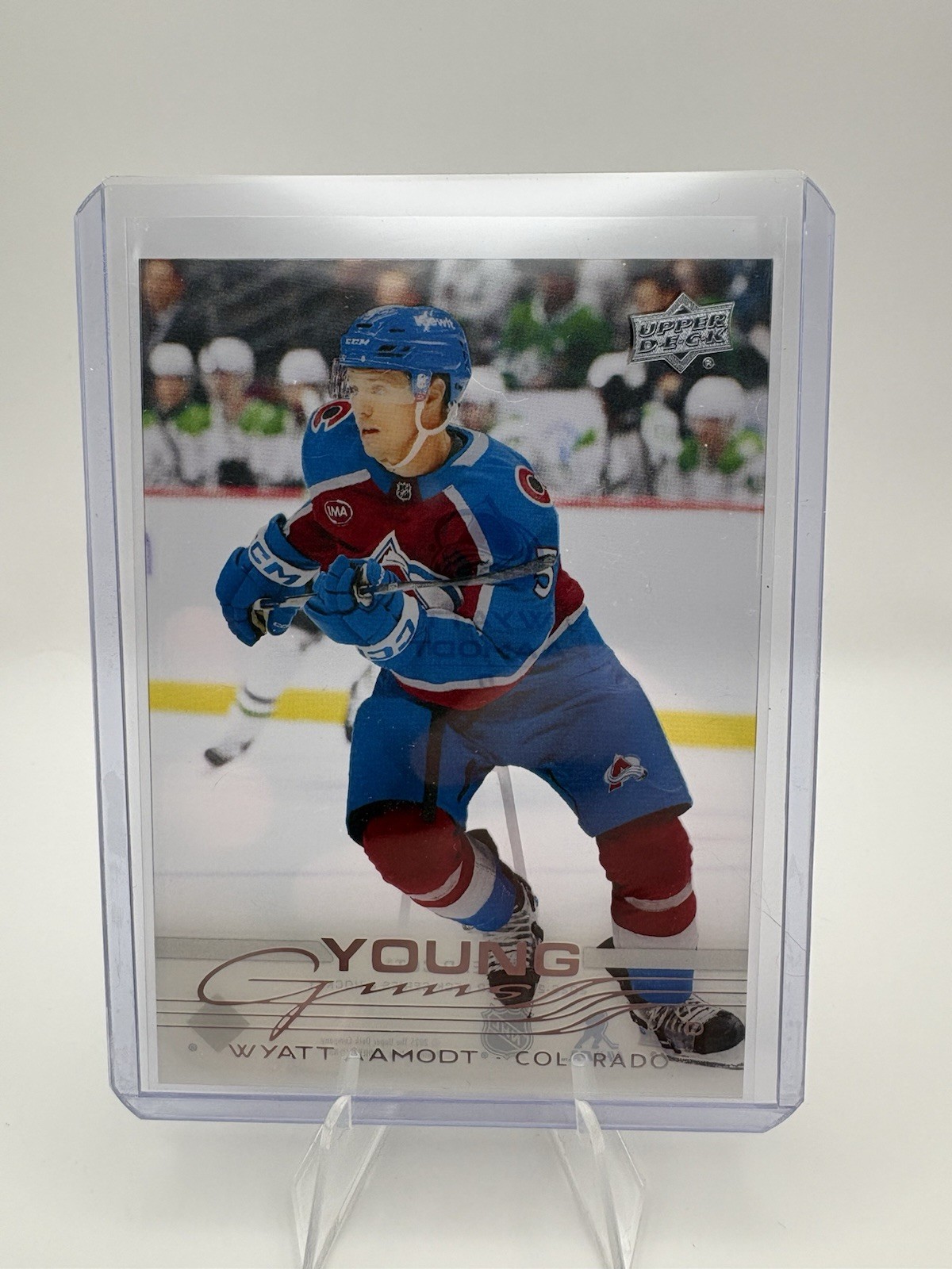 2025-26 Upper Deck Series 2 Wyatt Aamodt Young Guns Clear Cut #458 Avalanche