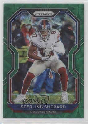 2020 Panini Prizm Green Scope Prizm 21/75 Sterling Shepard #161 3c7