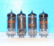 6HS6 RCA 4 radio audio electrón amplificador vintage tubos de vacío válvula probado 6HS6