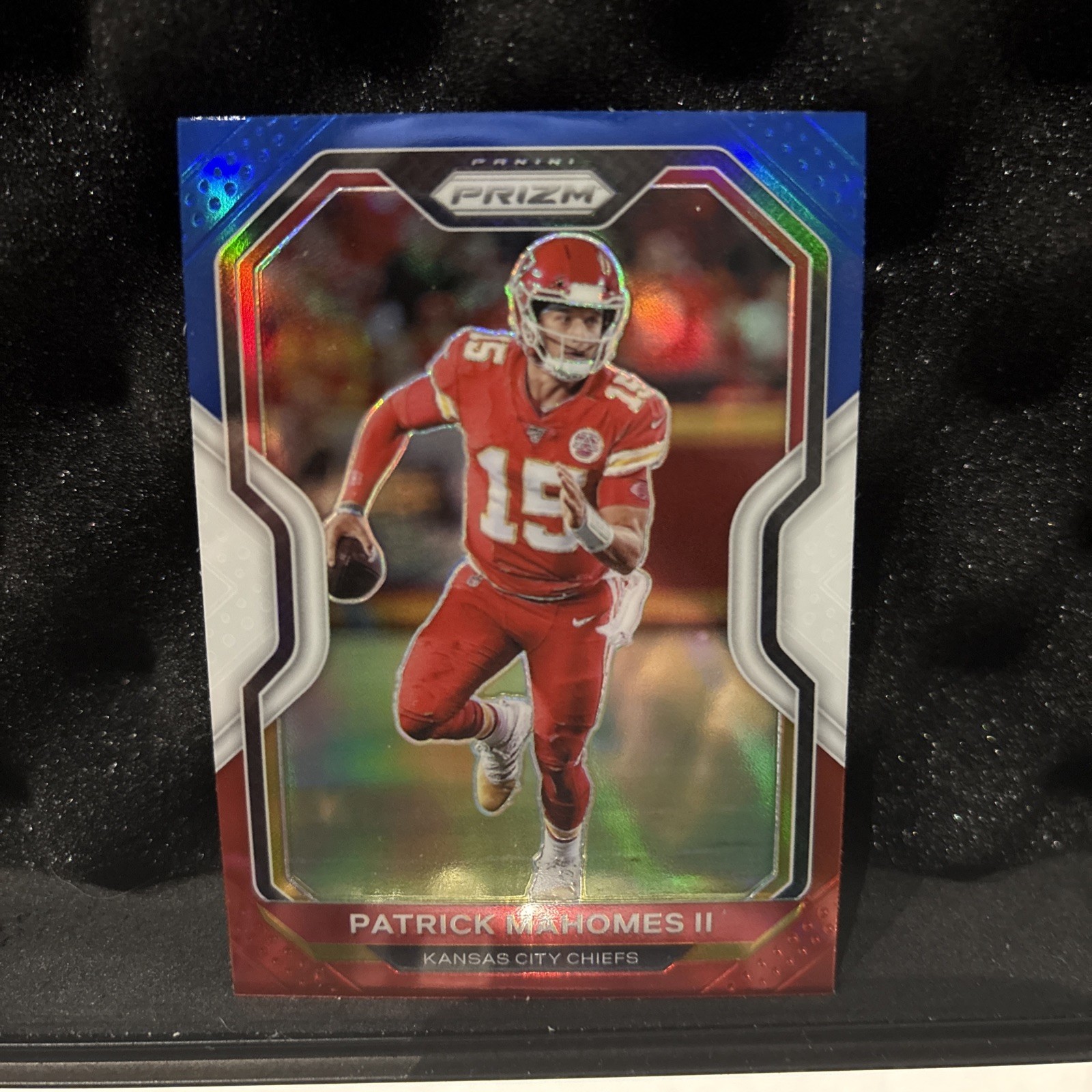2020 Panini Prizm - Patrick Mahomes II #124 Red White & Blue Prizm - Centered!