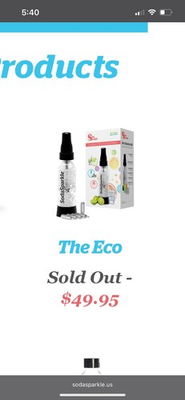 #ad Soda Sparkle Compact Home Soda Maker Sparkling Water Maker $47.00