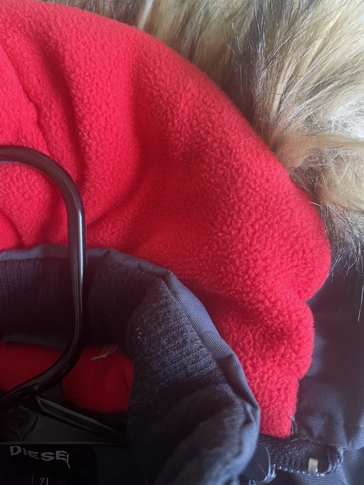 Diesel Toddler Boys Outerwear Faux Fur Hooded Jacket Charcoal Gray Size 2T - Image 4 of 4