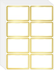2" x 3" 200 PCS Name Labels, Waterproof Blank Name Tag Stickers with Permanen...