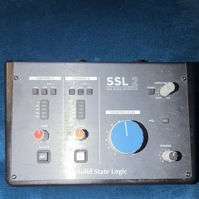 Solid State Logic SSL 2 USB Audio Interface 2-Ch 2 Mic Phantom Power Desktop