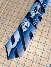 Ralph Marlin Harley Davidson Men’s Tie Blue Harley Metal 1987 Vintage USA Made