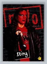 Sting 1998 Topps WCW/NWO STICKER S4 Wrestling Card Red Insert Unpeeled