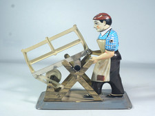 Vintage Wilesco M76 Tin Plate Carpenter Toy