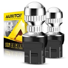 CANNBUS 7443 7444 7440 LED Bulbs Brake Strobe Flash Blinking Light Lamp Red H