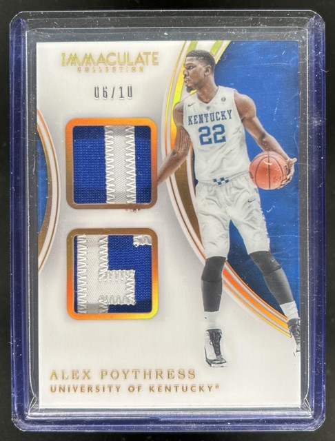 2016-17 Panini Immaculate Alex Poythress Gold Dual Patch Rookie RC #6/10