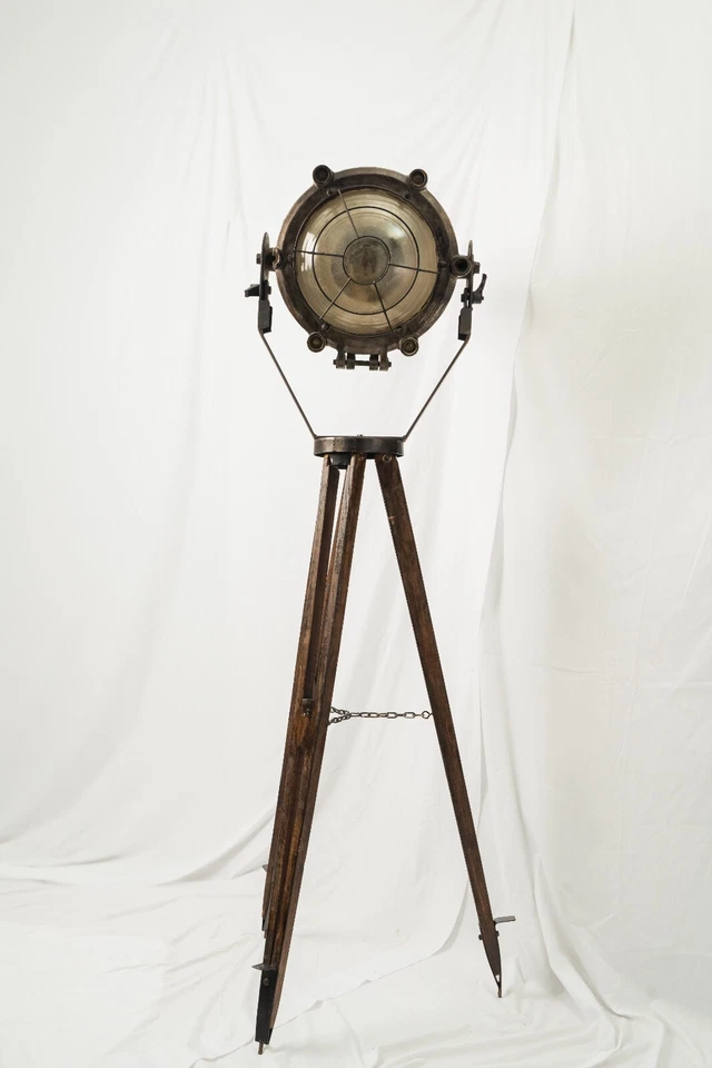 ORIGINAL 1970s ca Vintage ship Spot Floor Lamp - Image 2 of 3