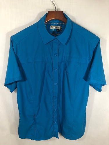 Magellan Outdoors Men's Fishing Shirt Polyester Blend Button-Front XL - Picture 2 of 4