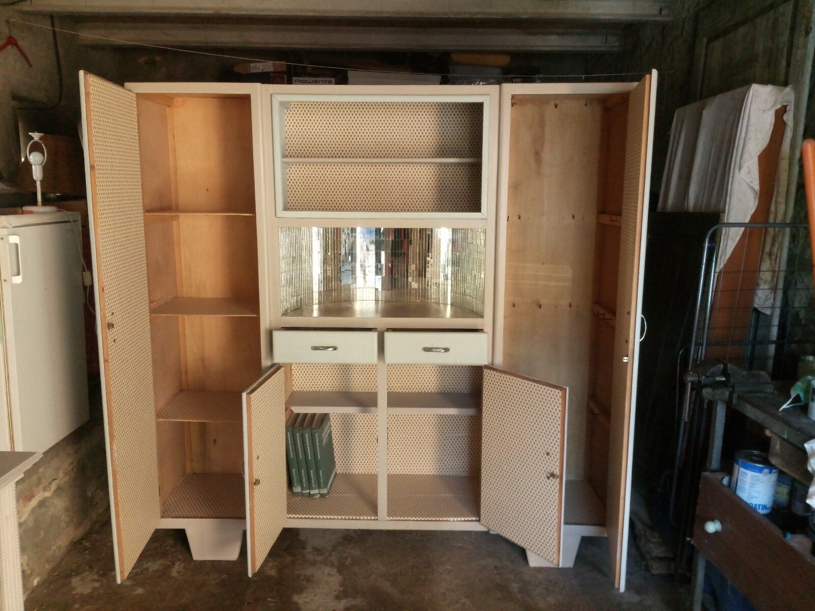 Credenza in legno vintage anni 50. Restaurata come nuova eBay