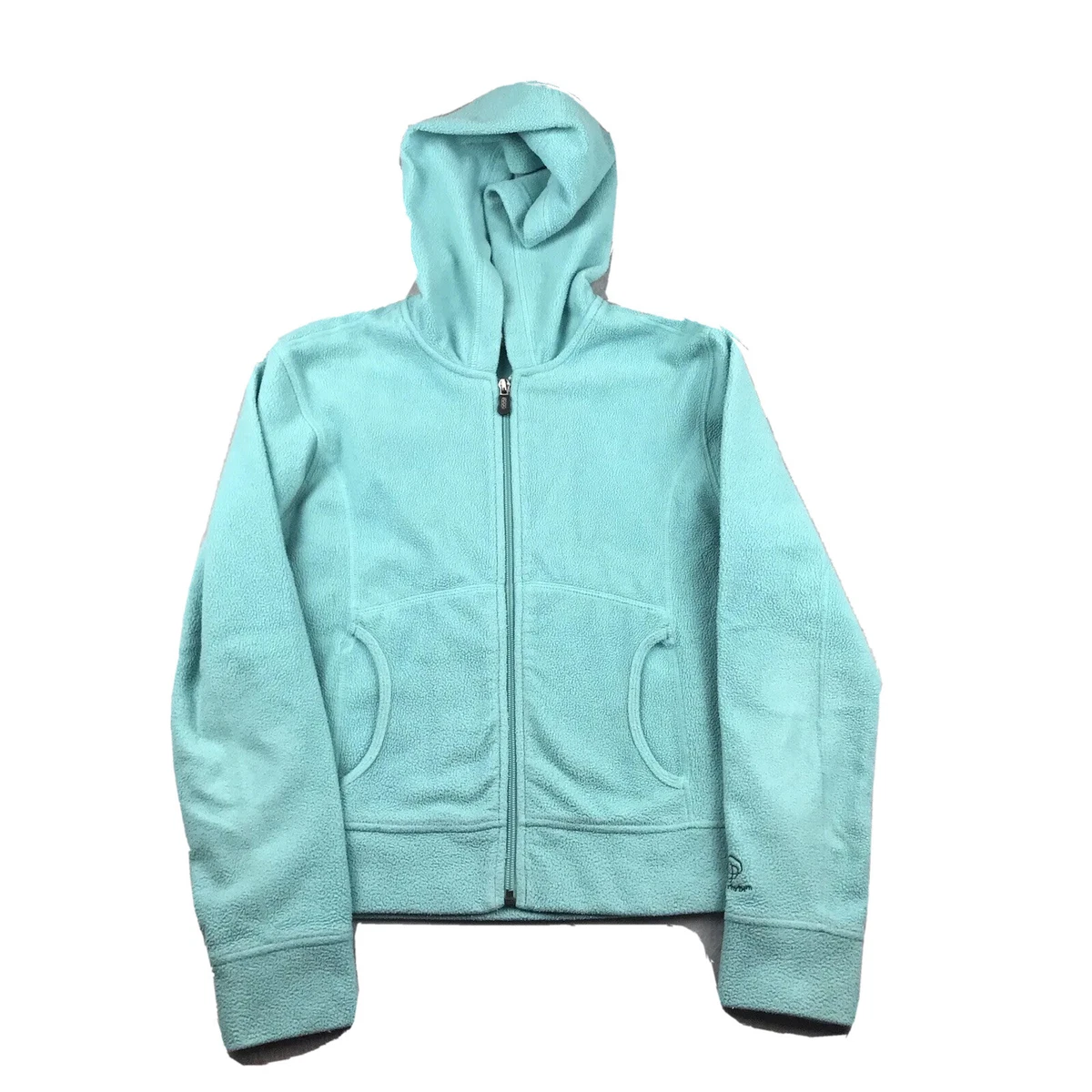 Patagonia Rhythm Hoodie Women Small Mint Green Fleece Full Zip