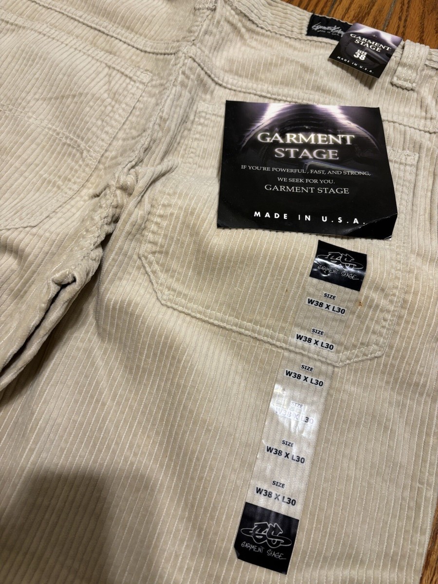 JNCO garment stage ワイドパンツ Vtg Garment Stage baggy Jeans 36x30 wide-leg NWT skater Navy
