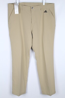 Adidas Men's Adi Golf Pants Tapered Stripe Lightweight Hemp
