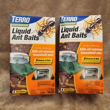 Terro Outdoor Ready-to-Use Liquid Ant Baits 4 Bait Stations 2 Pack, Qwik Ship!
