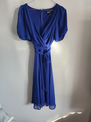 boat neck bridesmaid dress Leila Boat Neck Midi Dress Blue main image 1
