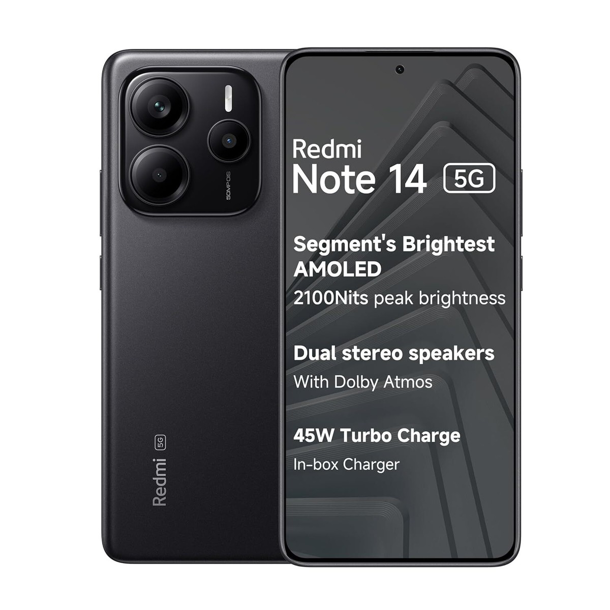 スマートフォン本体 Redmi Note 14 ( NFC) Black 8GB/256GB REDMI Note 14 5G (Black 256 GB 8GB RAM)6.67