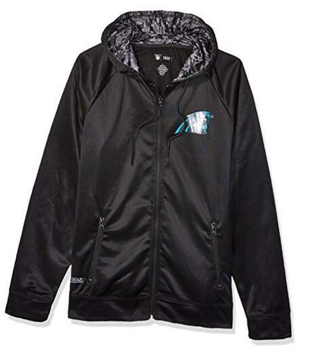 Zubaz Felpa Con Cappuccio Full Zip Unisex – Maglia Tuta NFL, Colori Squadra, Tasche Frontali, Licenza Ufficiale