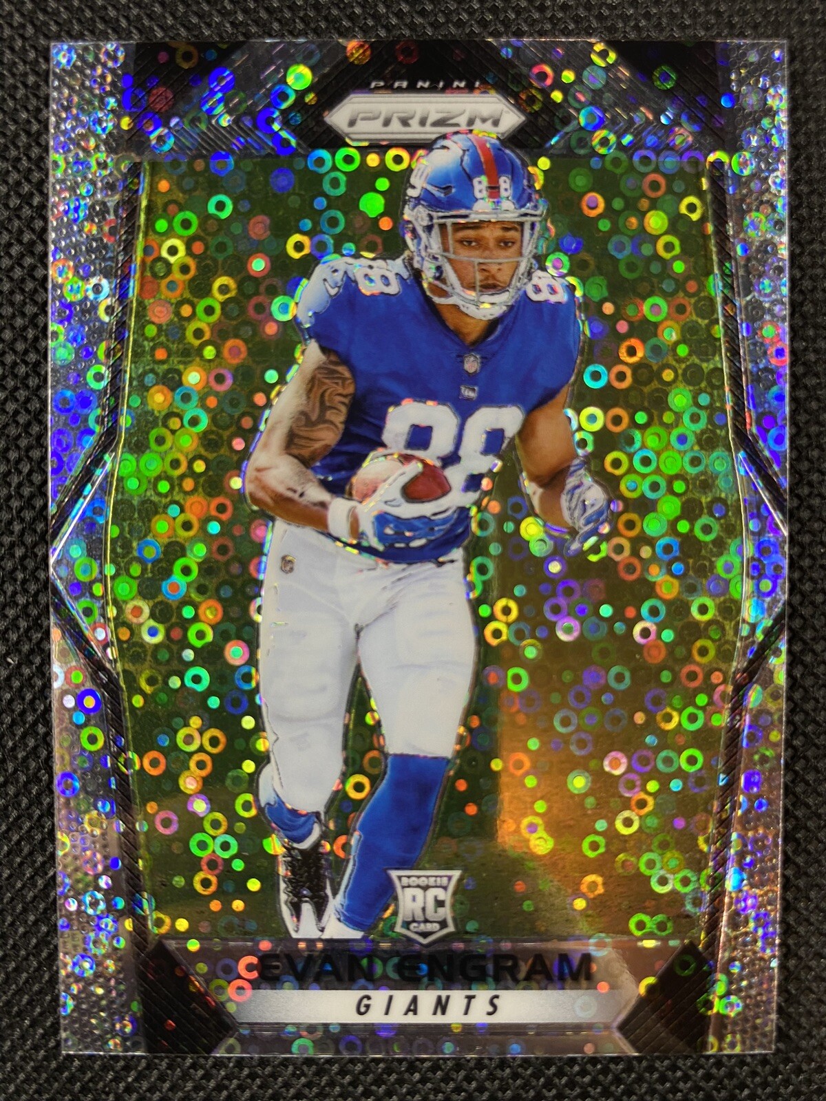 2017 Panini Prizm Evan Engram Silver Disco Rookie Prizm #299 New York Giants