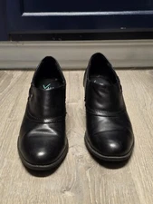 Yuu "Nelman" Women's Black Chucky Heel Slip On Ankle Bootie / Clog Size 6M