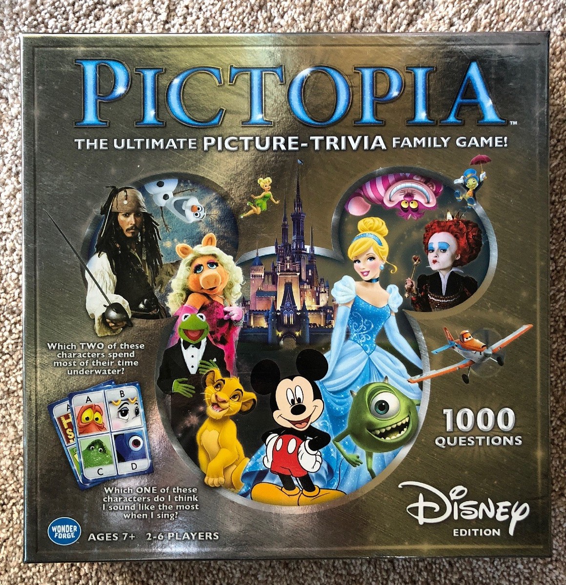 Pictopia Family Trivia 家族トリビアゲームディズニー英語版 ボードゲーム並行輸入品 Pictopia Family Trivia ディズニー英語版 ボードゲーム卸売り