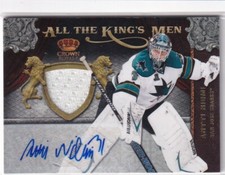 2011-12 Crown Royale All The Kings Men Jersey Autographs #3 Antti Niemi #019/100