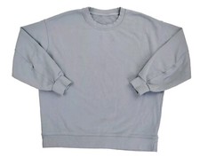 Lululemon Perfectly Oversized French Terry Slate Blue Women's Sweatshirt Size 6