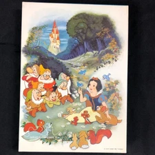 Vintage Disney Snow White and the Seven Dwarves Springbok Puzzle 100 pcs 1973