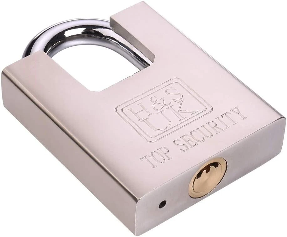 H&S High Security Padlock with Key - 60Mm Pad Lock & 5 Keys - Heavy Duty Storage - Image 4 of 4