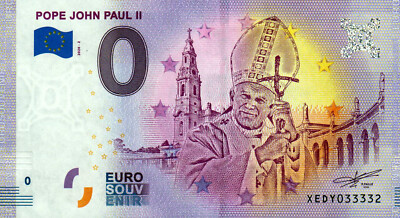 Null Euro Schein - 0 Euro Schein - Pope John Paul II 2020-2