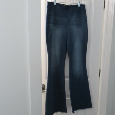 Fringe Flare Denim Jeans Pants 