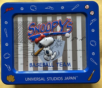 USJ Universal Studios Japan Snoopy Baseball team Empty Can
