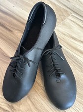 Theatricals T9500 Black Lace Up Tap Adult Shoes Size 11 Women EUC