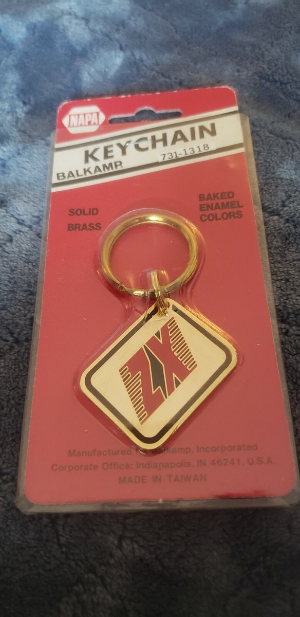DATSUN NISSAN ZX VINTAGE 1970s 1980s CAR AUTO KEYCHAIN SOLID BRASS